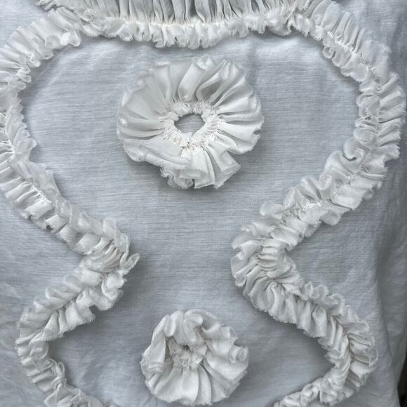 J. Crew women’s size 8, sleeveless white top with accent ribbon - Picture 4 of 11